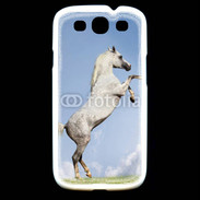 Coque Samsung Galaxy S3 Cheval arable robe grise