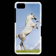 Coque Blackberry Z10 Cheval arable robe grise