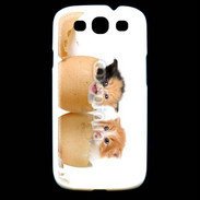 Coque Samsung Galaxy S3 Chaton dans des coquilles d'oeuf