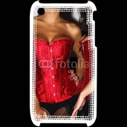 Coque iPhone 3G / 3GS Belles et sexy en noir et rouge