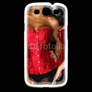 Coque Samsung Galaxy S3 Belles et sexy en noir et rouge