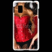 Coque LG Optimus G Belles et sexy en noir et rouge