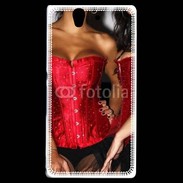 Coque Sony Xperia Z Belles et sexy en noir et rouge