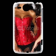 Coque HTC Wildfire G8 Belles et sexy en noir et rouge