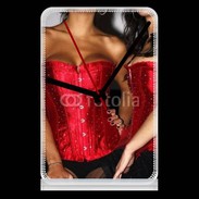 Pendule de bureau Belles et sexy en noir et rouge