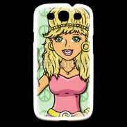 Coque Samsung Galaxy S3 Hippie en dessin
