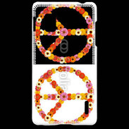 Coque LG Optimus G Symbole de la paix Hippie