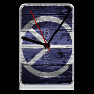 Pendule de bureau Peace and love grunge