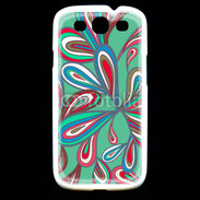 Coque Samsung Galaxy S3 Fond Hippie en vert 