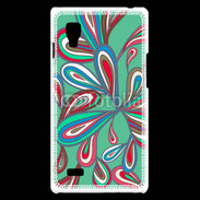 Coque LG Optimus L9 Fond Hippie en vert 