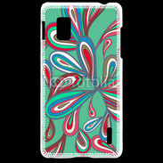 Coque LG Optimus G Fond Hippie en vert 