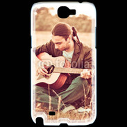 Coque Samsung Galaxy Note 2 Guitariste peace and love 1