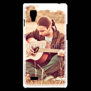 Coque LG Optimus L9 Guitariste peace and love 1