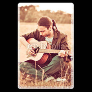 Etui carte bancaire Guitariste peace and love 1