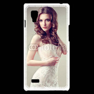 Coque LG Optimus L9 Jolie femme style poupée porcelaine