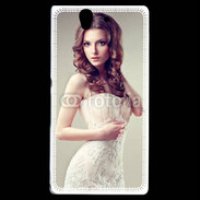 Coque Sony Xperia Z Jolie femme style poupée porcelaine