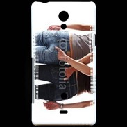 Coque Sony Xperia T Couple gay sexy femmes 