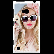 Coque Nokia Lumia 720 Femme glamour avec chihuahua