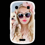 Coque Blackberry Bold 9900 Femme glamour avec chihuahua