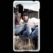 Coque LG Optimus G Hippie amoureux et tranquile