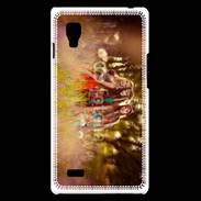 Coque LG Optimus L9 Groupe de hippie dans les champs