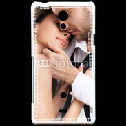 Coque Sony Xperia T Couple romantique et glamour