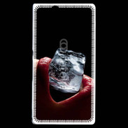 Coque Sony Xperia Z Bouche sexy avec glaçon