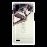 Coque LG Optimus L9 Femme sexy pensante en lingerie