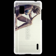 Coque LG Optimus G Femme sexy pensante en lingerie