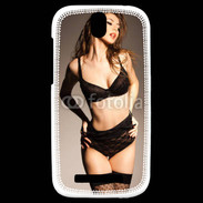 Coque HTC One SV Femme sexy en lingerie noire
