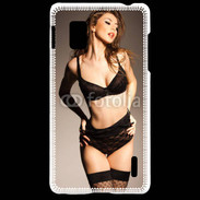 Coque LG Optimus G Femme sexy en lingerie noire