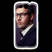 Coque Samsung Galaxy S3 Homme charmant en costume et lunettes