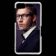 Coque Blackberry Z10 Homme charmant en costume et lunettes