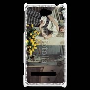 Coque HTC Windows Phone 8S Femme glamour quartier de Paris