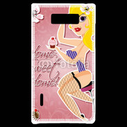 Coque LG Optimus L7 Dessin femme sexy style Betty Boop