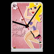 Pendule de bureau Dessin femme sexy style Betty Boop