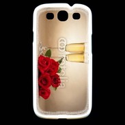 Coque Samsung Galaxy S3 Coupe de champagne, roses rouges