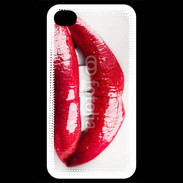 Coque iPhone 4 / iPhone 4S Bouche sexy gloss rouge