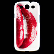 Coque Samsung Galaxy S3 Bouche sexy gloss rouge