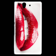 Coque Sony Xperia Z Bouche sexy gloss rouge