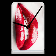 Pendule de bureau Bouche sexy gloss rouge