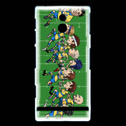 Coque Sony Xperia P Cartoon rugby 1