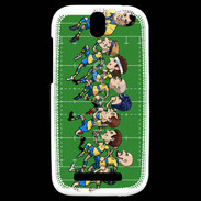 Coque HTC One SV Cartoon rugby 1