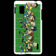 Coque LG Optimus G Cartoon rugby 1