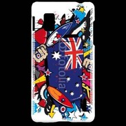 Coque LG Optimus G Graffiti Australie rugby