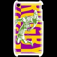Coque iPhone 3G / 3GS Poster rugby sur fond jaune