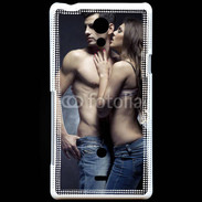 Coque Sony Xperia T Couple câlin sexy 3
