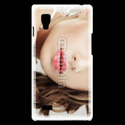 Coque LG Optimus L9 femme glamour pensante