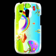 Coque Samsung Galaxy S3 Mini Cartoon nature et arc en ciel