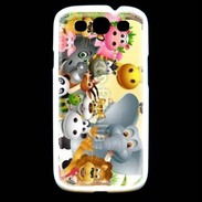 Coque Samsung Galaxy S3 Cartoon animaux fun